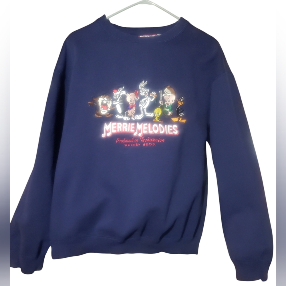 Vintage 1990's Warner Bros Merrie Melodies Sweatshirt- LG